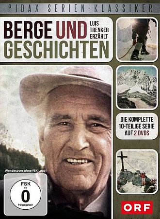DVD-Cover: Luis Trenker erzählt; Abbildung DVD-Cover mit freundlicher Genehmigung von "Pidax film"