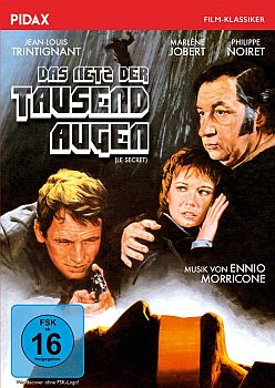 "Das Netz der tausend Augen": Abbildung DVD-Cover mit freundlicher Genehmigung von Pidax-Film, welche den Thriller Mitte Mrz 2021 auf DVD herausbrachte