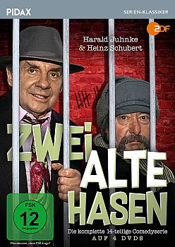 "Zwei alte Hasen": Abbildung DVD-Cover mit freundlicher Genehmigung von Pidax-Film, welche die Serie Mitte März 2018 auf  DVD herausbrachte.
