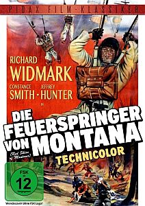 "Die Feuerspringer von Montana": Abbildung DVD-Cover mit freundlicher Genehmigung von Pidax-Film, welche die Produktion Anfang Dezember 2015 auf DVD herausbrachte.