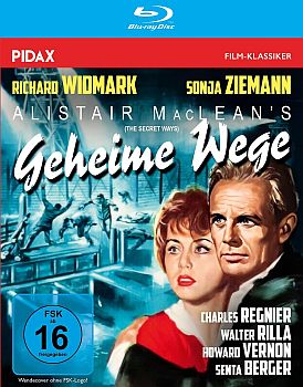 "Geheime Wege": Abbildung DVD-Cover mit freundlicher Genehmigung von Pidax Film, welche den Spionagefilm am 24.09.2026 auf DVD herausbrachte