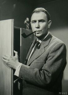 Fred Tanner in "Die Schatten werden länger" (1961); Quelle/Link:  cyranos.ch bzw. Archiv "Praesens-Film AG" Zürich", mit freundlicher Genehmigung von Peter Gassmann (Praesens-Film AG, Zürich); Copyright Praesens-Film AG