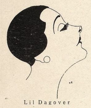 Portrait der Lil Dagover  von Hans Rewald (1886 – 1944), veröffentlicht in "Jugend" – Münchner illustrierte Wochenschrift für Kunst und Leben (Ausgabe Nr. 20/1929 (Mai 1929)); Quelle: Wikimedia Commons von "Heidelberger historische Bestände" (digital); Lizenz: gemeinfrei