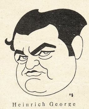 Portrait des Heinrich George von Hans Rewald (1886  1944), verffentlicht in "Jugend"  Mnchner illustrierte Wochenschrift fr Kunst und Leben (Ausgabe Nr. 20/1929 (Mai 1929)); Quelle: Wikimedia Commons von "Heidelberger historische Bestnde" (digital); Lizenz: gemeinfrei