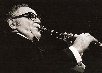 Benny Goodman 1971 anl�sslich eines Konzerts in N�rnberg; Urheber: Hans Bernhard (Schnobby); Lizenz: CC BY-SA 3.0; Quelle: Wikimedia Commons