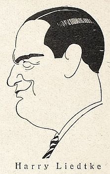 Portrait des Harry Liedtke von Hans Rewald (1886–1944), veröffentlicht in "Jugend" – Münchner illustrierte Wochenschrift für Kunst und Leben (Ausgabe Nr. 20/1929 (Mai 1929)); Quelle: Wikimedia Commons von "Heidelberger historische Bestände" (digital); Lizenz: gemeinfrei