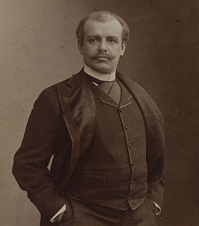 Jean de Reszke ca. 1896, fotografiert von Gaspard-F�lix Tournachon (Pseudonym Nadar, 1820�1910); Quelle: Wikimedia Commons von polona.pl; Lizenz: gemeinfrei