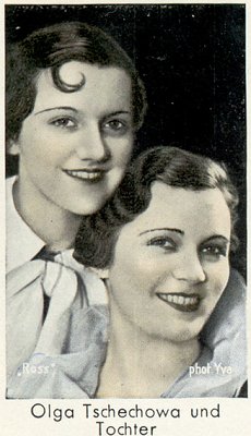 Foto Olga Tschechowa mit Tochter Ada: Urheber Yva1(Else Ernestine Neuländer-Simon) (1900 – 1942); Quelle: www.virtual-history.com
