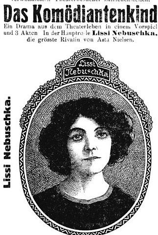 Werbung für den Stummfilm "Das Komödiantenkind" im "Ohligser Anzeiger" (Nr.284 vom 03.12.1912); Quelle: cinecorsocologne.de aus "Zeitungsportal NRW"