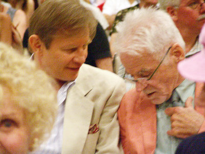 Michael York und Don Bachardy, Christopher Isherwood Foundation in der Huntington Library/Kalifornien, fotografiert von Henning von Berg, 1. August 2004
