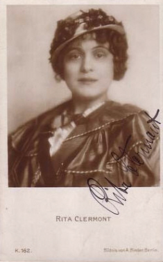 Rita Clermont vor 1929; Urheber bzw. Nutzungsrechtinhaber: Alexander Binder (1888 – 1929); Quelle: www.cyranos.ch
