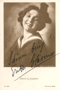 Erika Glässner vor 1929; Urheber bzw. Nutzungsrechtinhaber: Alexander Binder (1888 – 1929); Quelle: www.cyranos.ch
