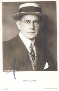 Max Landa vor 1929; Urheber: Alexander Binder (1888–1929); Quelle: www.cyranos.ch; Lizenz: gemeinfrei