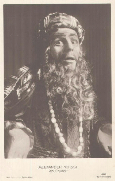 Alexander Moissi als Shylock in dem Shakespeare-Drama "Der Kaufmann von Venedig"; Urheber: Fritz Richard (1870 – 1933); Quelle: www.cyranos.ch; Lizenz: gemeinfrei