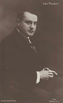 Leo Peukert fotografiert von Wilhelm Willinger (1879 – 1943); Quelle: www.cyranos.ch
