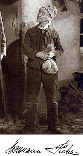 Herman Picha als Weber Baumert in dem Stummfilm "Die Weber" (1927); Quelle: cyranos.ch; Lizenz: gemeinfrei