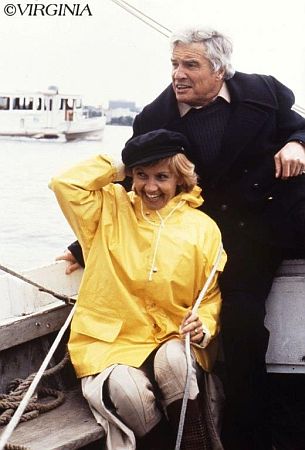 Lilo Pulver mit Ehemann Helmut an der Hamburger Alster am 08.09.1983; Copyright Virginia Shue