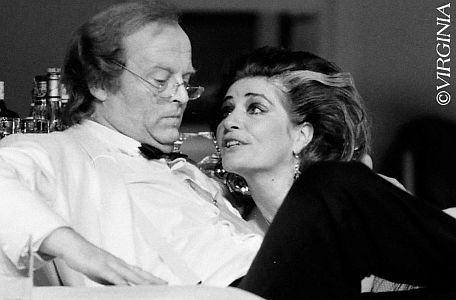 Peter Roggisch: Szenenfotos mit Barbara Nüsse aus "Wer hat Angst vor Virginia Woolf" von Edward Albee 03; Copyright Virginia Shue