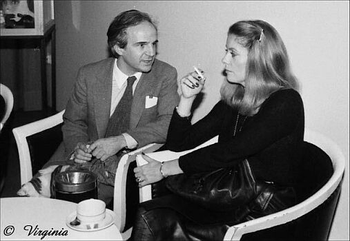 Catherine Deneuve und Regisseur Truffaut; Copyright VirginiaShue