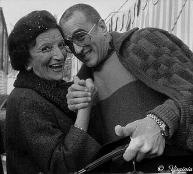 Ida Ehre und der Schauspieler Michael Degen; Copyright Virginia Shue